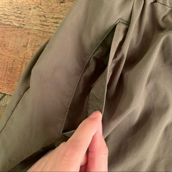 Converse womens button up mini a-line dress with 3/4 ruched sleeves in brown - X - Picture 7 of 7